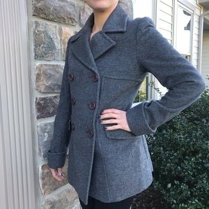 Women’s Gray Pea Coat